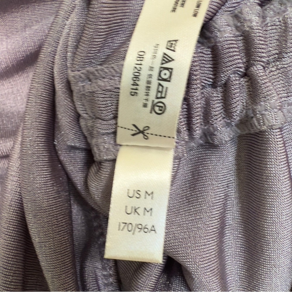 NWT Free People Meant To Be Bodysuit Silver Mauve Ruched Bell Sleeve Size Medium - Picture 11 of 11